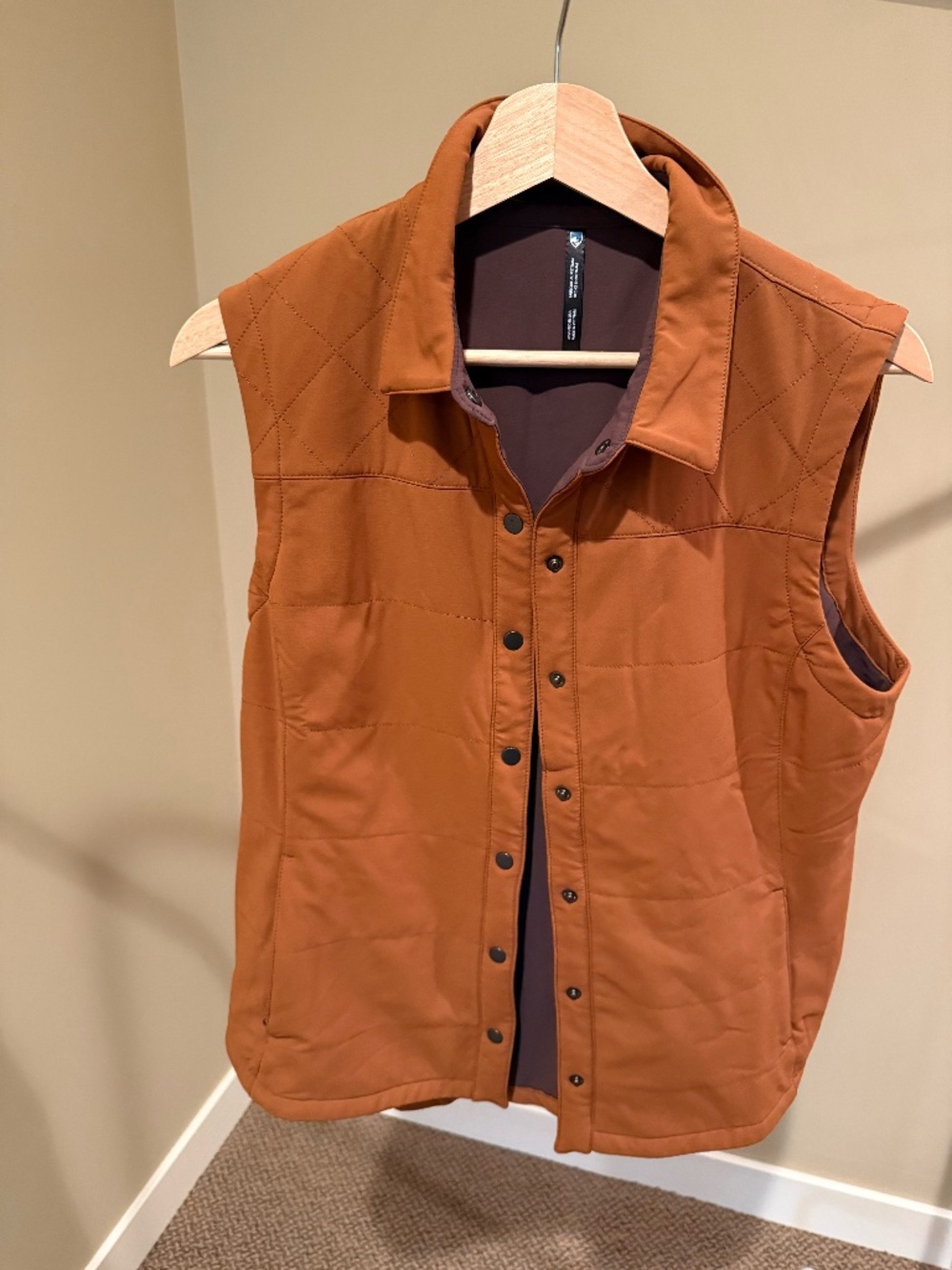 Women's Kuhl Aurora Vest, Copper, Size Medium